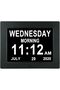 Jaihonda [Remote Control 10 Inch Dementia Clock with Days Dates and Time of Week for Elderly + 12 Alarms Options & Auto Dimmer Digital Day Clock for Seniors