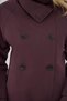 Malta Belted Burgundy Short Trench Coat - 7