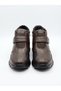 Women's Brown Velcro and Side Zipper Flexible Sole Comfort Winter Boots Shoes