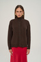 Verbena Buttoned Brown Knitwear Cardigan - 2