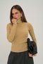 Hüma Turtleneck Beige Knitwear Sweater - 4