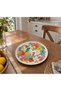 30 cm Enamel Flower Enamel Serving Presentation Plate - Decorative Item