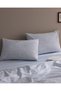 Philibert Single 100% Cotton Ranforce Printed Elastic Duvet Cover Set - Blue - 8