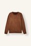 Regular Fit Crew Neck Suede Sweatshirt I2038Ax26Wn - 5