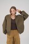 Belarus V-Neck Khaki Bomber Jacket - 2