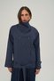 Malta Belted Navy Blue Short Trench Coat - 2