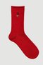 Dreamer Collection Embroidery Detailed Cotton Socks - Red