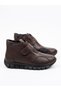 Women's Brown Velcro and Side Zipper Flexible Sole Comfort Winter Boots Shoes - 2