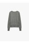 Long Sleeve Crew Neck Wool Knit Sweater - 7