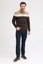 Men's Polo Neck Long Sleeve Sweatshirt - 6