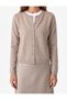 Regular Fit Long Sleeve Crew Neck Buttoned Wool Cardigan - 4