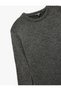 Long Sleeve Crew Neck Knit Sweater - 8