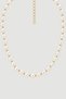 Pearl-Look Bead Necklace - White - 2