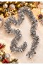 Christmas Silver Color Glitter Tree Ornament Garland Pine Tree Ornament Table Decoration