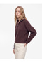 Regular Fit Hair Braid Textured Long Sleeve Half Zip Knitwear Sweater - 2