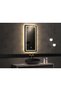 مرآة حائط LED بإطار ألومنيوم أسود مقاس 60×120 سم - 3