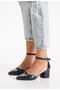 Himalaya Series Stone Detailed Women's Heeled Pointed Toe Evening Dress Shoes
