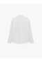 Regular Fit Cotton Long Sleeve Scarf Collar Poplin Shirt - 2
