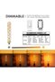 لمبة LED T30 قابلة للتعتيم بقاعدة E26، إضاءة دافئة بلون العنبر، تصميم حلزوني عتيق، عبوة من قطعتين - 7