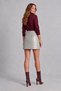 Crocodile Water Green Genuine Leather Mini Skirt - 3