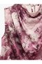 Slim Fit Draped High Neck Sleeveless Floral Satin Blouse - 3