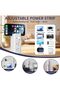موسع منفذ طاقة عالي القدرة 1500 واط، 180 °   قابس دوار، 2 منفذ تيار متردد + USB-A و USB-C، قابل للتمديد حتى 71.5 سم - 7