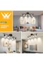 طقم إضاءة LED للمسارات، كشافات سقفية قابلة للدوران بسهولة، تتضمن 4 مصابيح LED GU10 - 3