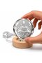 3D Led Lighted Glass Globe with I Love You Written and Wooden Stand - Night Light - 5