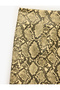 X Sibil Çetinkaya - Slim Fit Snake Patterned Faux Leather Skirt - 3
