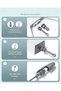 أغطية سدادات كابلات صغيرة من السيليكون، أغطية واقية مقاومة للماء والغبار متوافقة مع Mini Power Por - 2