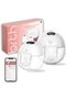 Hands-Free Bluetooth App Controlled Double Electric Breast Pump S39, Wearable, Portable & Quiet with LED Diplay with 4 Modes &12 Levels of suction, 24MM Flanges (2 Units)
