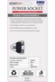 5in1 Multi Plug Extension Sockets with 2 way Universal plug 2 USB & 1 C type, Extender Wall Socket - 2