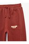Printed Tie-Waist Cotton Oversize Barrel Sweatpants with Pockets - 4