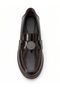 Lumina Genuine Leather Platform Loafer – Stone Buckle, 4 cm Heel, Lightweight and Comfortable - 3