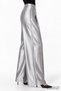 High Shine Textured Palazzo Trousers - 4