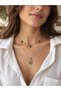 Marlowe Double Vintage Floral Figured Necklace Set for Women Orange - Yellow - 6