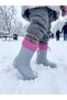 Konay Ab48 Girls' Wool Inside Rain Boots