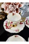 Acar 1St Class Porcelain Cherry Pattern Coffee Cup Set for 6 People 90 ml - 2
