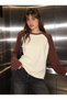 Women's Oversize Raglan Sleeve Crew Neck Long Sleeve Basic Sweatshirt