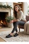 Unisex Leather House Slippers with 9-Point Felt Insole for Orthopedic Patients |   Unisex Anatomical Felt House Slippers | - 2