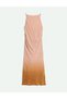 Ombre Maxi Slip Elbise - 5