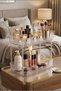Lady 2-Tier Acrylic Makeup Organizer with Jewelry Hanger - Multi-Purpose Organizer Countertop Cosmetic Jewelry Stand - 6