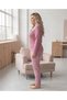 Women's Plus Size Winter Embroidery Detailed Cotton Comfortable Pajama Set - 2