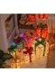 Christmas Lighted Gift Boxes, Set of 3 Light Up Gift Boxes for Christmas Tree, Outdoor Lighted Xmas Decorations 8 Flashing Modes Present Boxes Xmas Lighted Outdoor Display (Rainbow) - 3