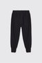 Boys' Soft Textured Black Sweatpants with Pockets - 3