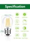 G45 E27 Dimmable Bulb 60W Equivalent, Soft Warm White 2700K, 4Pack - 2