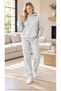 Women's Basic Hooded Tracksuit Set - Draped Relaxed Fit Sweatshirt with Kangaroo Pockets and Sweatpants Combination Set