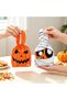 50PCS Halloween Treat Bags: Cute Rabbit Ear Small Halloween Cookies Plastic Gift Bags for Party Decoration Supplies - 3