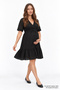 Double-Breasted Collar, Tie-Waist, Embroidered Mini Maternity Dress - 2