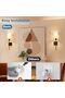 Rechargeable LED Wall Lights with Dimmable Bulbs Set of 2 - 5